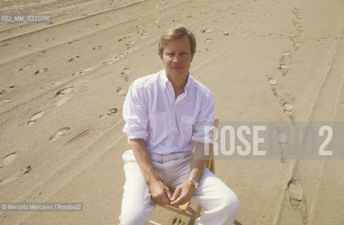 Venice Lido, Venice Film Festival 1987. British actor Michael York, member of the jury Festival / Lido di Venezia, Mostra del Cinema di Venezia 1987. Lattore inglese Michael York, membro della giuria - ©Marcello Mencarini/Rosebud2