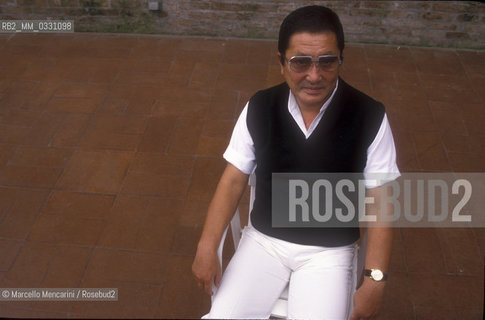 Venice Lido, Venice Film Festival 1989. Japanese actor Kinnosuke Yorozuia / Lido di Venezia, Mostra del Cinema di Venezia 1989. Lattore giapponese Kinnosuke Yorozuia - ©Marcello Mencarini/Rosebud2