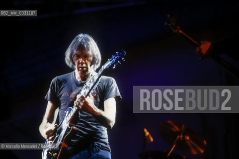 Canadian singer-songwriter Neil Young, about 1985 / Il cantautore canadese Neil Young, 1985 circa - ©Marcello Mencarini/Rosebud2