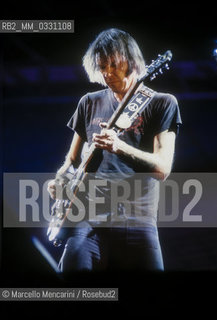 Canadian singer-songwriter Neil Young, about 1985 / Il cantautore canadese Neil Young, 1985 circa - ©Marcello Mencarini/Rosebud2