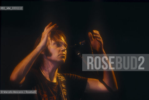 Canadian singer-songwriter Neil Young, about 1985 / Il cantautore canadese Neil Young, 1985 circa - ©Marcello Mencarini/Rosebud2