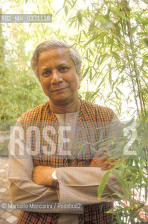 Mantua Literature Festival, 1999. Bangladeshi economist Muhammad Yunus, founded Grameen Bank and pioneered the concepts of microcredit and microfinance / Festivaletteratura di Mantova 1999. Leconomista bengalese Muhammad Yunus, fondatore della Grameen Bank (banca etica) ed idetore del microcredito - ©Marcello Mencarini/Rosebud2