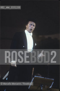 Italian baritone Giorgio Zancanaro performing (about 1988) / Il baritono Giorgio Zancanaro in concerto (1988 circa) - ©Marcello Mencarini/Rosebud2