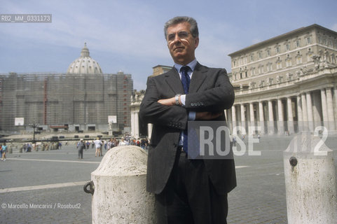 Rome, 1999. Italian politician Luigi Zanda, president and chief executive officer of the Roman Agency for the preparation of the Jubilee of the Year 2000 / Roma, 1999. Il politico Luigi Zanda, presidente ed amministratore delegato dellAgenzia romana per la preparazione del Giubileo del 2000 - ©Marcello Mencarini/Rosebud2