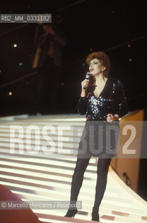 Sanremo Music Festival. Italian pop singer Iva Zanicchi  / Festival di Sanremo 1984. La cantante Iva Zanicchi - ©Marcello Mencarini/Rosebud2