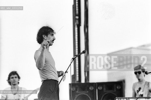 Rome, 1982. American rock musician and composer Frank Zappa / Rome, 1982. Il compositore e musicista rock Frank Zappa - ©Marcello Mencarini/Rosebud2