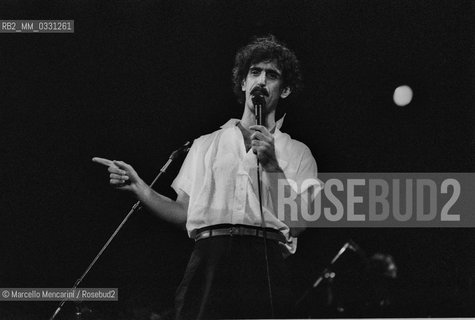 Rome, 1982. American rock musician and composer Frank Zappa / Rome, 1982. Il compositore e musicista rock Frank Zappa - ©Marcello Mencarini/Rosebud2