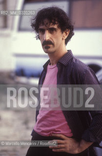 Rome, 1982. American rock musician and composer Frank Zappa / Rome, 1982. Il compositore e musicista rock Frank Zappa - ©Marcello Mencarini/Rosebud2