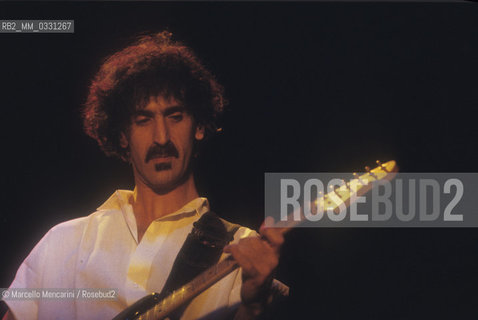 Rome, 1982. American rock musician and composer Frank Zappa / Rome, 1982. Il compositore e musicista rock Frank Zappa - ©Marcello Mencarini/Rosebud2