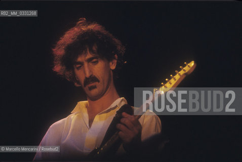 Rome, 1982. American rock musician and composer Frank Zappa / Rome, 1982. Il compositore e musicista rock Frank Zappa - ©Marcello Mencarini/Rosebud2