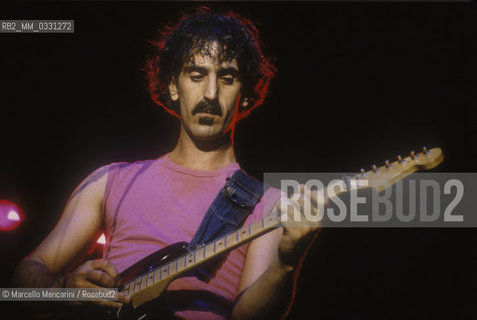 Rome, 1982. American rock musician and composer Frank Zappa / Rome, 1982. Il compositore e musicista rock Frank Zappa - ©Marcello Mencarini/Rosebud2