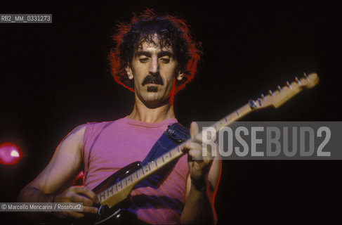 Rome, 1982. American rock musician and composer Frank Zappa / Rome, 1982. Il compositore e musicista rock Frank Zappa - ©Marcello Mencarini/Rosebud2