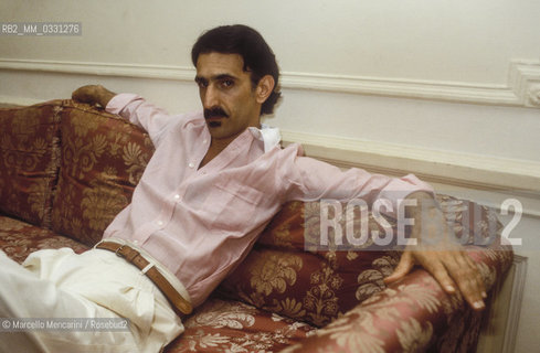 Rome, 1982. American rock musician and composer Frank Zappa / Rome, 1982. Il compositore e musicista rock Frank Zappa - ©Marcello Mencarini/Rosebud2