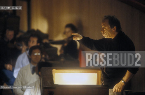 Conductor ALBERTO ZEDDA, 1992 / ALBERTO ZEDDA, direttore dorchestra, 1992 ©Marcello Mencarini/Rosebud2