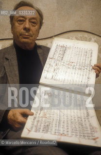 Conductor ALBERTO ZEDDA, 1992 / ALBERTO ZEDDA, direttore dorchestra, 1992 ©Marcello Mencarini/Rosebud2