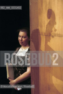 Milan, Piccolo Theater, 1999. Russian pianist Lilya Zilberstein during a rehearsal / Milano, Piccolo Teatro, 1999. La pianista Lilya Zilberstein durante una prova - ©Marcello Mencarini/Rosebud2