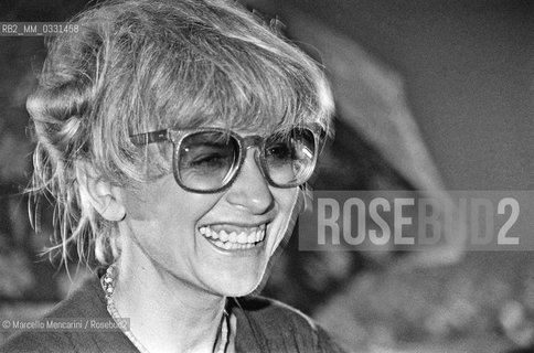 Ostia (Rome), Castelporziano, 1979. French poet Jacqueline Risset at the First Festival of the Poets / Ostia (Roma), Castelporziano 1979. La poetessa Jacqueline Risset al Primo Festival dei Poeti - ©Marcello Mencarini/Rosebud2