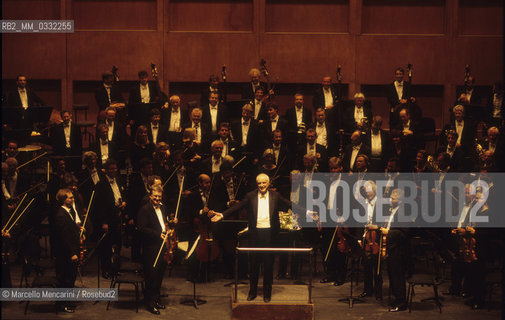 Conductor Carlos Kleiber and the Orchester des Bayerischen Rundfunk, Cagliari, Teatro Lirico, February 1999 - ©Marcello Mencarini/Rosebud2