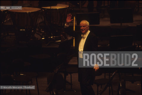 Conductor Carlos Kleiber, Cagliari, Teatro Lirico, February 1999 - ©Marcello Mencarini/Rosebud2