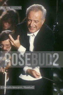 Conductor Carlos Kleiber, Pompei 1987 / Il direttore dorchestra Carlos Kleiber, Pompei 1987 - ©Marcello Mencarini/Rosebud2