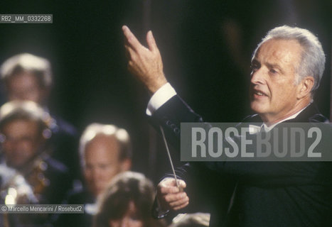 Conductor Carlos Kleiber, Pompei 1987 / Il direttore dorchestra Carlos Kleiber, Pompei 1987 - ©Marcello Mencarini/Rosebud2