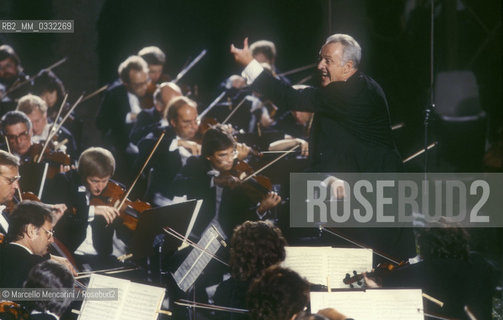 Conductor Carlos Kleiber, Pompei 1987 / Il direttore dorchestra Carlos Kleiber, Pompei 1987 - ©Marcello Mencarini/Rosebud2