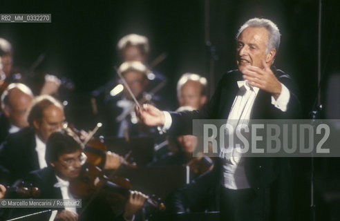 Conductor Carlos Kleiber, Pompei 1987 / Il direttore dorchestra Carlos Kleiber, Pompei 1987 - ©Marcello Mencarini/Rosebud2