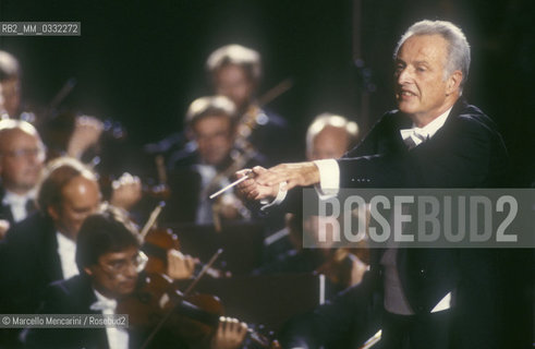 Conductor Carlos Kleiber, Pompei 1987 / Il direttore dorchestra Carlos Kleiber, Pompei 1987 - ©Marcello Mencarini/Rosebud2