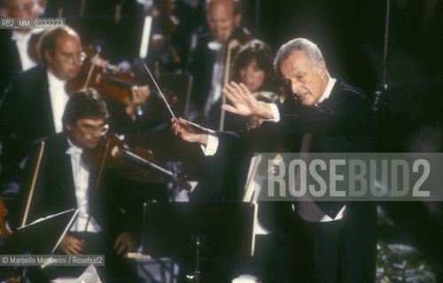 Conductor Carlos Kleiber, Pompei 1987 / Il direttore dorchestra Carlos Kleiber, Pompei 1987 - ©Marcello Mencarini/Rosebud2