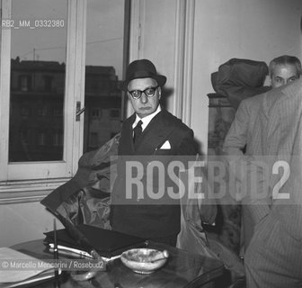 Rome 1961. Italian politician Oronzo Reale, secretary of the Republican Party / Roma 1961. Oronzo Reale, segretario del partito repubblicano italiano (PRI) - Archivio Marcello Mencarini
 ©Marcello Mencarini/Rosebud2