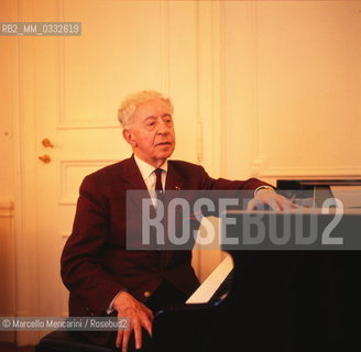 Polish-American classical pianist Arthur Rubinstein (about 1975) / Il pianista Arthur Rubinstein (1975 circa) - Marcello Mencarini Historical Archives
 ©Marcello Mencarini/Rosebud2