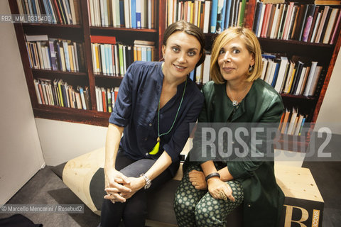 Turin, 2015. Swedish actress Camilla Läckberg and Italian journalist Maria Latella / Torino, 2015. La scrittrice svedese Camilla Läckberg e la giornalista Maria Latella - ©Marcello Mencarini/Rosebud2