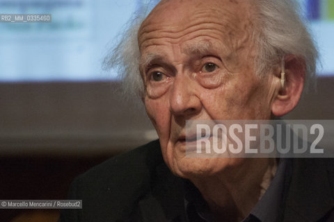 Turin, 2015. Polish sociologist Zygmunt Bauman / Torino, 2015. Il sociologo Zygmunt Bauman - ©Marcello Mencarini/Rosebud2