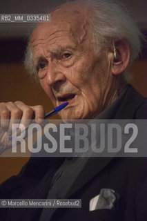 Turin, 2015. Polish sociologist Zygmunt Bauman / Torino, 2015. Il sociologo Zygmunt Bauman - ©Marcello Mencarini/Rosebud2