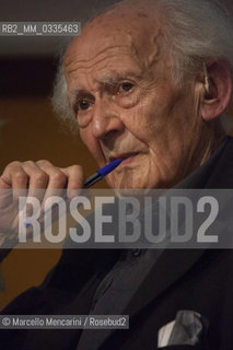 Turin, 2015. Polish sociologist Zygmunt Bauman / Torino, 2015. Il sociologo Zygmunt Bauman - ©Marcello Mencarini/Rosebud2