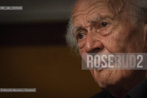 Turin, 2015. Polish sociologist Zygmunt Bauman / Torino, 2015. Il sociologo Zygmunt Bauman - ©Marcello Mencarini/Rosebud2