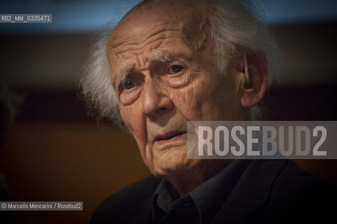 Turin, 2015. Polish sociologist Zygmunt Bauman / Torino, 2015. Il sociologo Zygmunt Bauman - ©Marcello Mencarini/Rosebud2