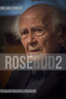 Turin, 2015. Polish sociologist Zygmunt Bauman / Torino, 2015. Il sociologo Zygmunt Bauman - ©Marcello Mencarini/Rosebud2