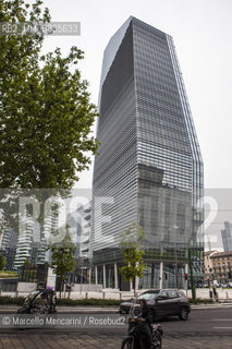 Milan, Porta Nuova district, 2015. Diamond Tower / Milano, zona Porta Nuova, 2015. Torre Diamante - ©Marcello Mencarini/Rosebud2