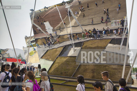 Milan Expo 2015. The cluster of rice, which collects the exhibition areas of Bangladesh, Cambodia, Sierra Leone, Myanmar, Laos and India, sharing the production of rice as a staple food / Expo Milano 2015. Il cluster del riso, che raccoglie gli spazi espositivi di Bangladesh, Cambogia, Sierra Leone, Myanmar, Laos e India, accomunati dalla produzione di riso come alimento base - ©Marcello Mencarini/Rosebud2