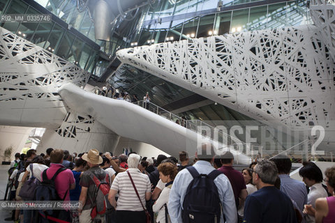 Milan Expo 2015. Interior view of Palazzo Italia designed by Studio Nemesi  / Expo Milano 2015. Interno del Palazzo Italia progettato da Studio Nemesi - ©Marcello Mencarini/Rosebud2