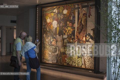 Milan Expo 2015. The painting La Vucciria by Renato Guttuso on display at Palazzo Italia  / Expo Milano 2015. Il quadro La Vucciria esposto a Palazzo Italia  - ©Marcello Mencarini/Rosebud2