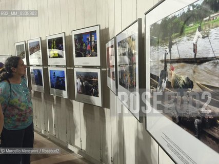 Perpignan, France, 2015. Visa pour limage, International Festival of Photojournalism: Fleuve Congo, Reportage au Coeur dune Légende, Pascal Maistres exhibition at the Couvent des Minimes / Perpignan, Francia, 2015. Visa pour limage, Festival internazionale del fotogiornalismo: Fleuve Congo, Reportage au Coeur dune Légende, mostra di Pascal Maistre al Couvent des Minimes  - ©Marcello Mencarini/Rosebud2