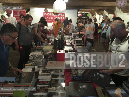 Perpignan, France, 2015. Visa pour limage, International Festival of Photojournalism: the festival bookshop  / Perpignan, Francia, 2015. Visa pour limage, Festival internazionale del fotogiornalismo: la libreria del festival - ©Marcello Mencarini/Rosebud2