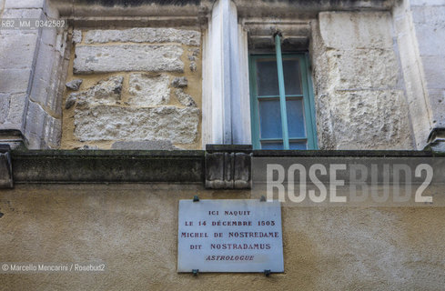 Saint Rémy de Provence, casa natale di Nostradamus (Michel de Nostredame, 1506-1566), medico e astrologo, famoso per le sue Profezie / Saint-Rémy-de-Provence, native house of Nostradamus (Michel de Nostredame, 1506-1566), physician and astrologer famous for his prophecies - ©Marcello Mencarini/Rosebud2