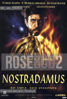 Manifesto spagnolo di Nostradamus, film sulla vita di Nostradamus diretto da Roger Christian nel 1994  /  Spanish poster of Nostradamus, a 1994 biographical film about Nostradamus, directed by Roger Christian - Marcello Mencarini Historical Archives
 ©Marcello Mencarini/Rosebud2