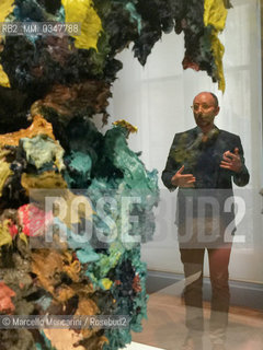 Arles, France, May 13, 2016. British artist Glenn Brown in front of one of his work on the occasion of his exposition Suffer Well  at the Fondation Vincent Van Gogh  / Arles, Francia, maggio 2016. Lartista inglese Glenn Brown davanti a una sua opera in occasione della sua mostra Suffer Well alla Fondazione Vincent van Gogh - ©Marcello Mencarini/Rosebud2