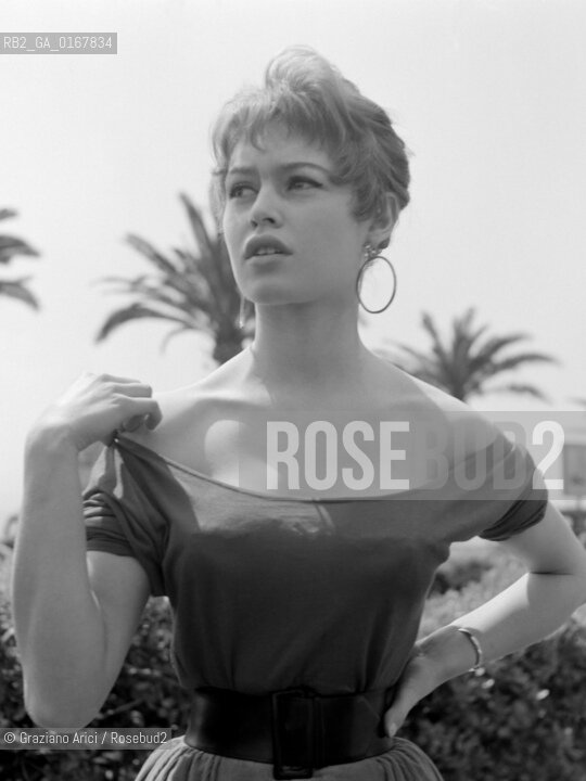 THE ACTRESS BRIGITTE BARDOT AT THE INTERNATIONAL FILM FESTIVAL IN CANNES - 1955 © ARCHIVIO Graziano Arici/Rosebud2  / CINEMA / MOSTRA DEL CINEMA / ATTORE
