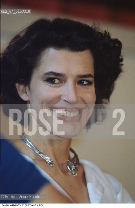 - Venezia,1988.Festival Internazionale dArte Cinematografica di Venezia.Ritratto dellattrice Fanny Ardant Cinema ritratto attrice - Venice,1988.Venice International Film Festival.Portrait of the actress Fanny Ardant ©Graziano Arici/Rosebud2