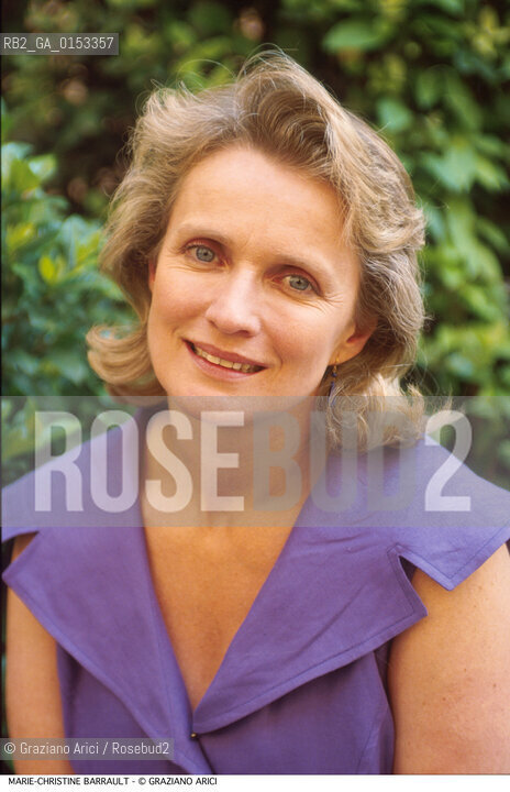 - Venezia, 1992. 49°Festival Internazionale dArte Cinematografica di Venezia.Ritratto dellattrice Marie Christine Barrault figlia di Jean-Louis Barrault Cinema ritratto attrice.- Venice,1992. 49th Venice International Film Festival.Portrait of the actress Marie Christine Barrault, daughter of Jean-Louis Barrault ©Graziano Arici/Rosebud2